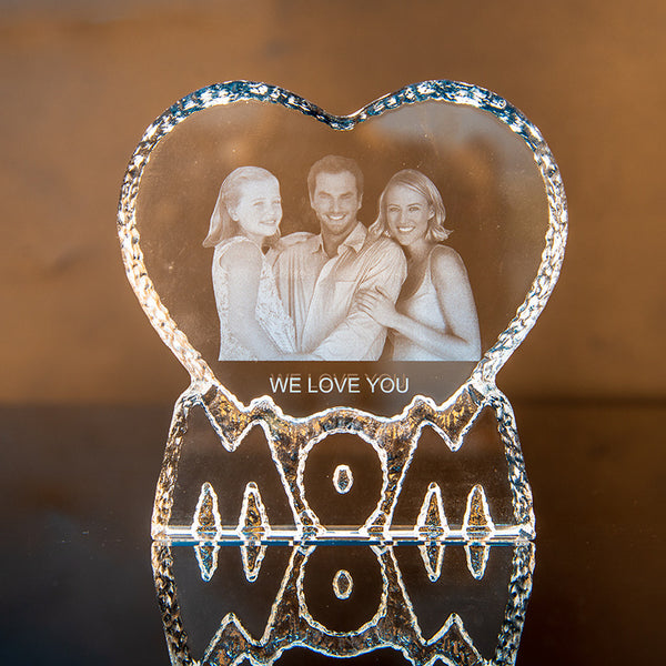 Engravable Photo Crystal Ornaments