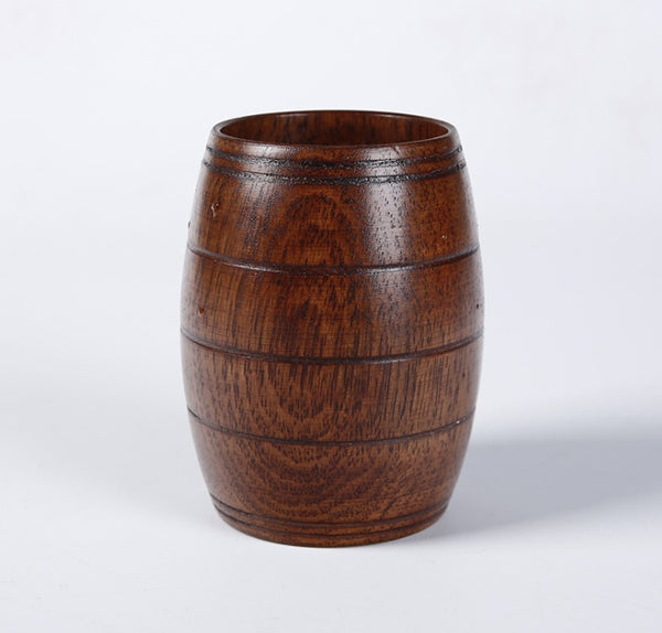 Handmade Jujube Wood Mugs - Natural Drinkware