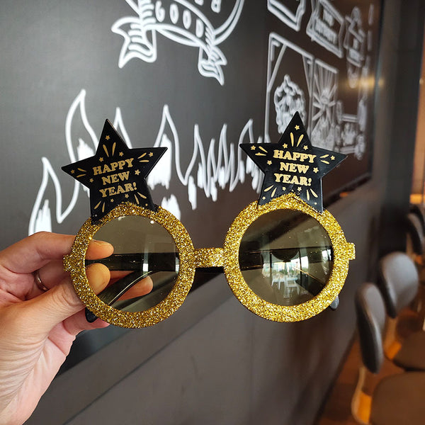 Funny glasses props for new year's day party party