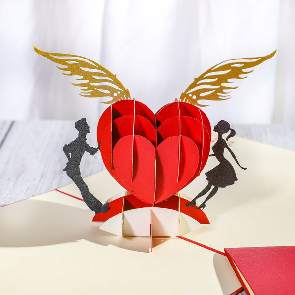 3D Engagement Cards Lovers Wedding Invitation Greeting Cards Laser Cut Valentine's Day Gift Anniversary Card Wholesale