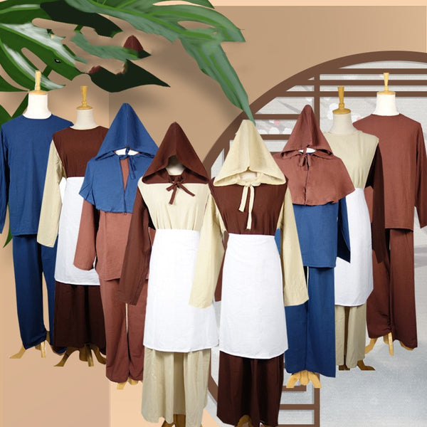 European Medieval Civilians New Performance Costumes