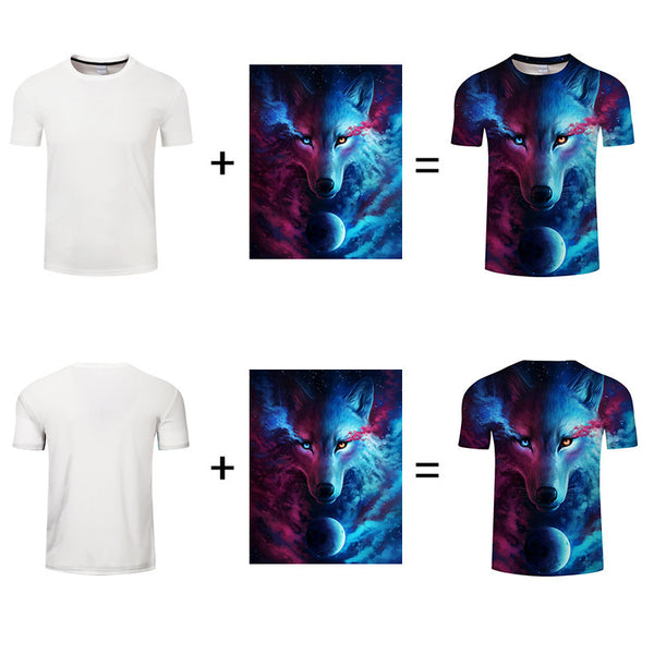 Mens Fashion T Shirt Digital Printing Logo