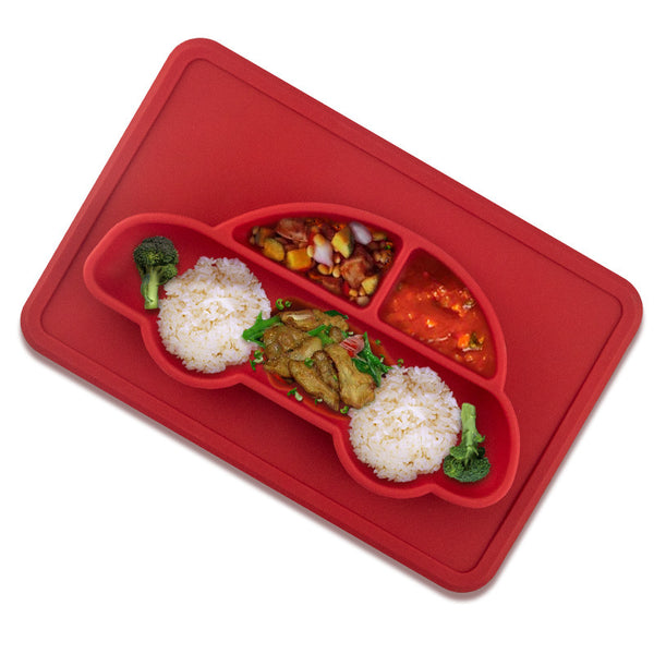 Children's food grade silicone square car placemat