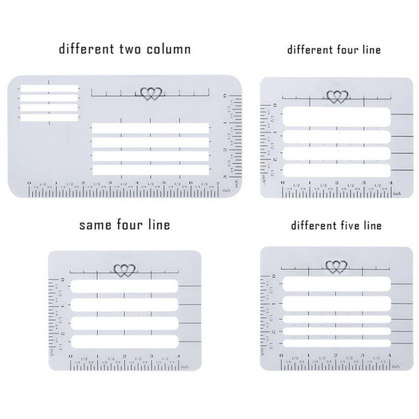 4Pcs Envelope Transparent Handwriting Practice Templates