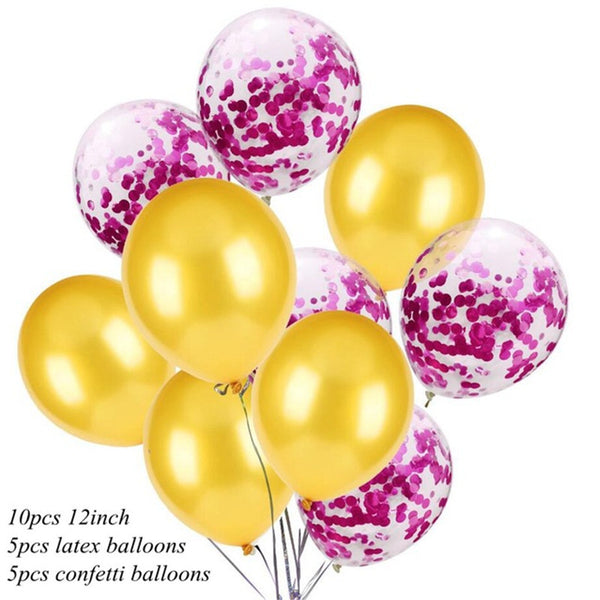 Birthday confetti balloons