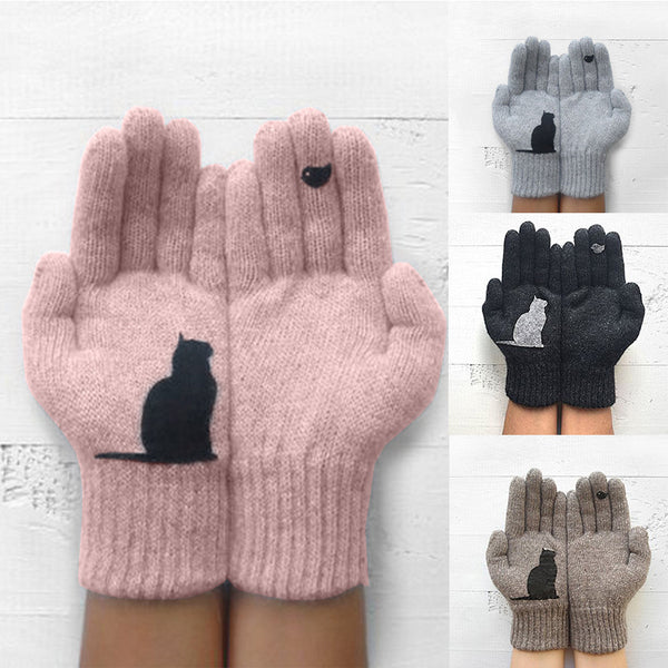 Women's wool gloves