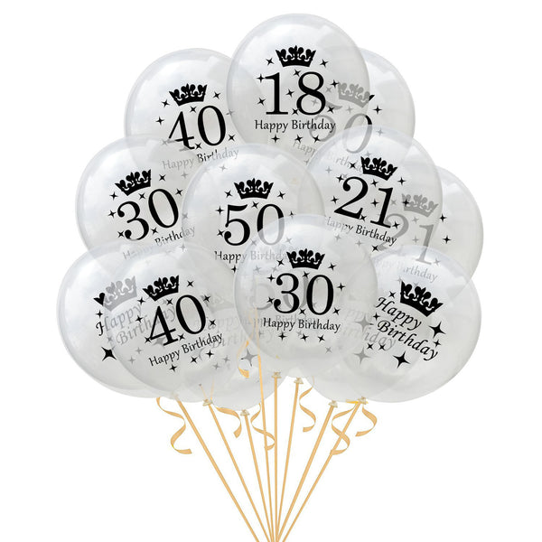 Balloons confetti balloon numbers