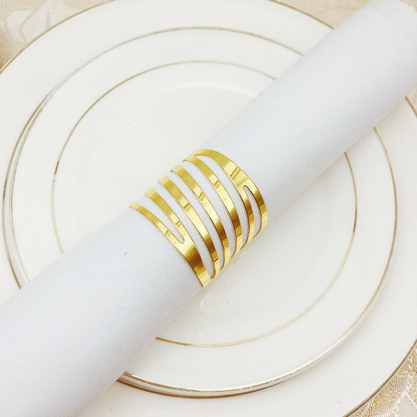 Hotel Western Restaurant Strip Golden Napkin Ring Napkin Ring