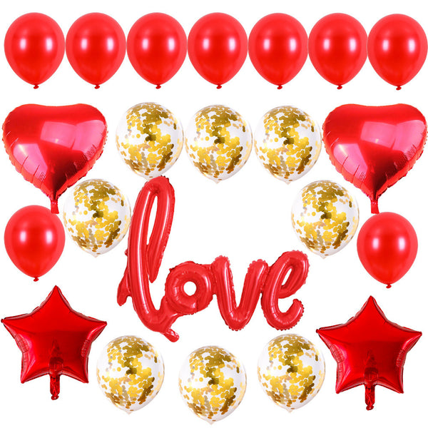 Valentine's Day Balloons Conjoined Love Wedding Decoration Balloons