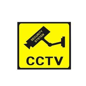 Monitor Warning Sticker Camera Sticker Sign