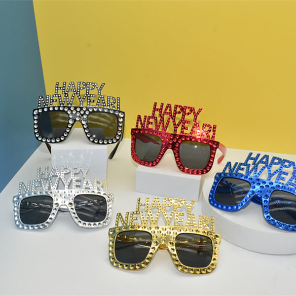 HAPPY NEW YEAR Funny Glasses NEW YEAR Party Glasses