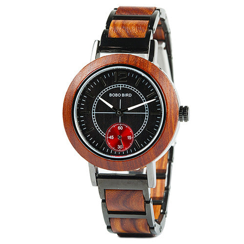 BOBOBIRD Wooden Watch Couple Watch Wooden Hand Mount