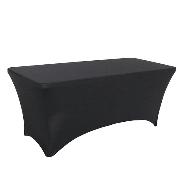 Pure color spandex rectangular tablecloth