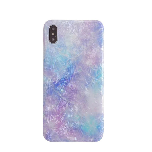 Purple Bright Shell Mobile Phone Case Add Logo