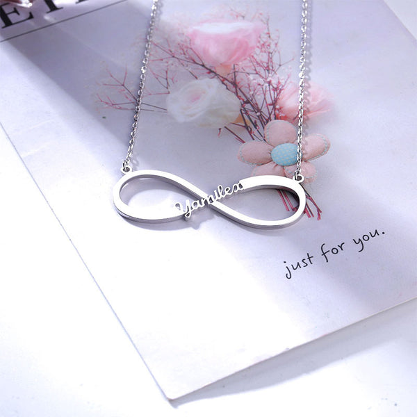 DIY Custom S925 Sterling Silver Infinity Necklace