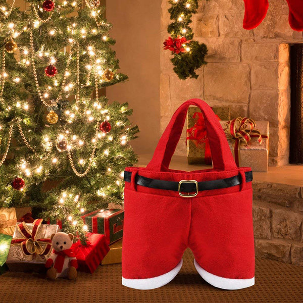 Santa pants gift bag