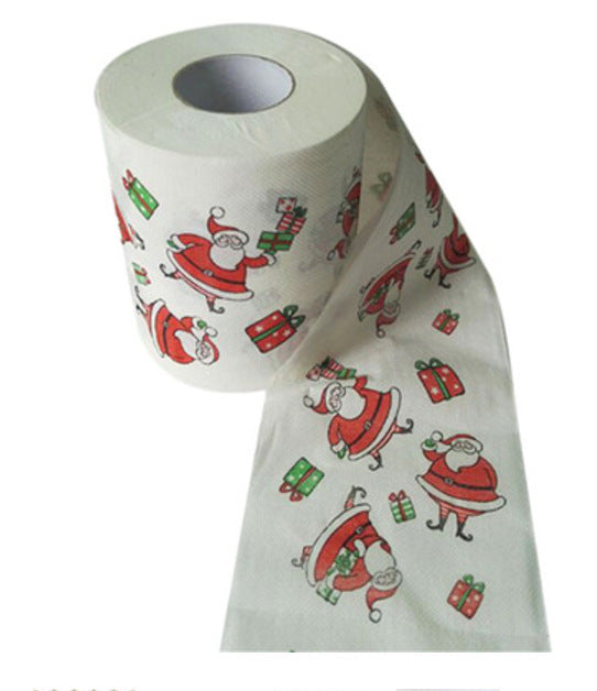 Christmas Snowman paper towel toilet printed sanitary napkin