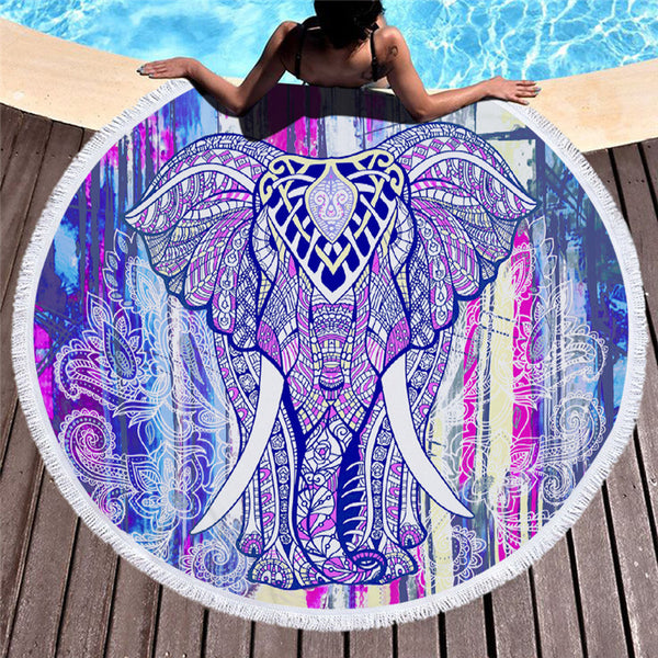 Printed beach towel shawl beach towel