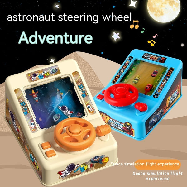 Space Flight Entrance Racing Car Adventure Steering Wheel Game Machine Toy