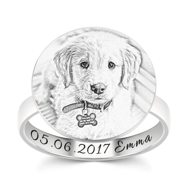 Customize Pet Rings for Pet Lovers 925 Sliver