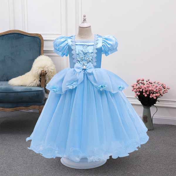 New Princess Dress Children's Summer Clothing Jumpsuit Cake Dress