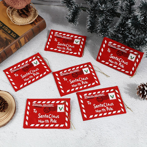 Christmas Holiday Mini Envelope Decorative Pendant