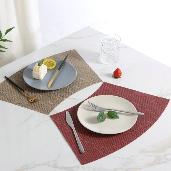 Round Table Fan-shaped Pvc Placemat Heat Insulation