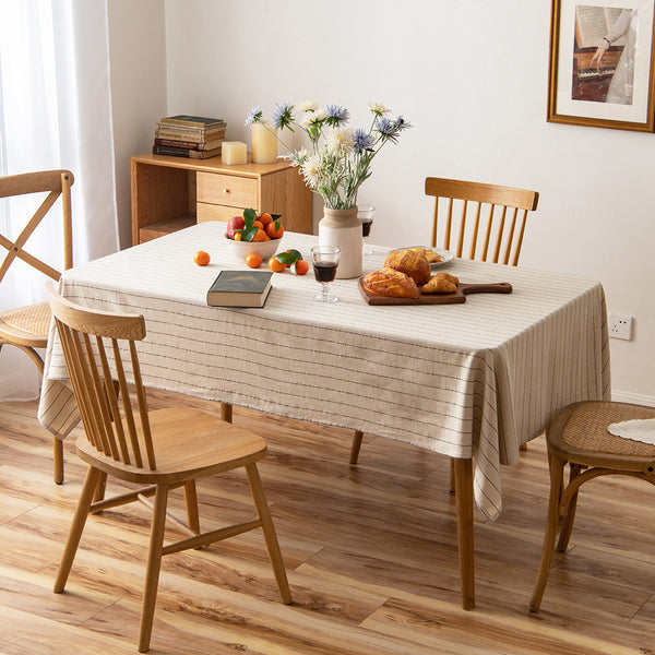 Japanese Rectangular Striped Tablecloth