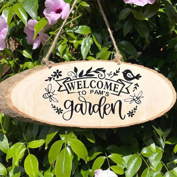 Personalized Wooden Garden Plaque Christmas Gift