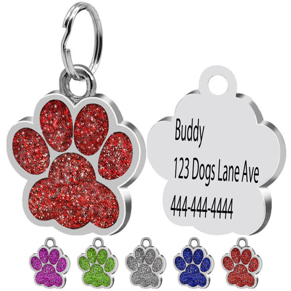 Pet Lover Gift Custom Dog Tag Personalized Flash