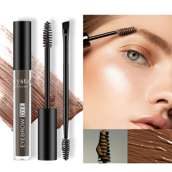 Makeup Liquid Eyebrow Cream Double-headed Eyebrow Brush Wild Natural Long Lasting Shaping Waterproof And Sweat-proof