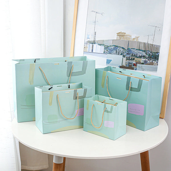 New Ins Style Portable Paper Packaging Gift Bag