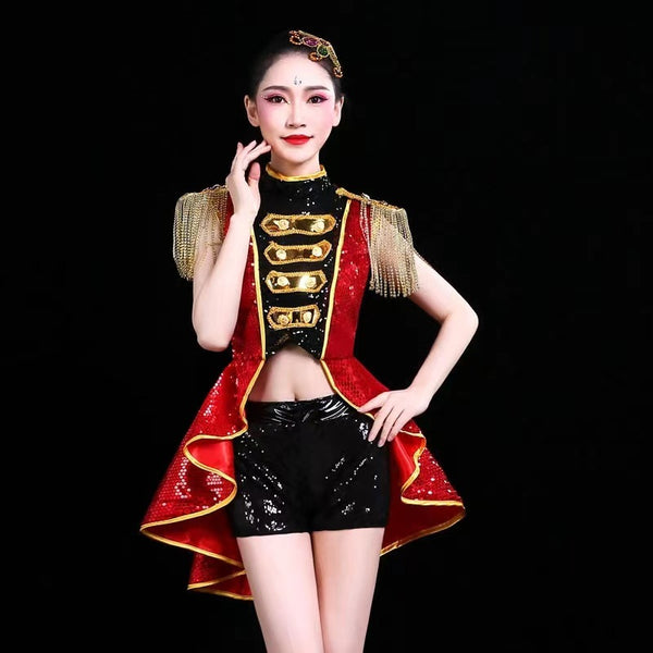 Danse Comtemporaine Youth Female Swallowtail Performance Costumes