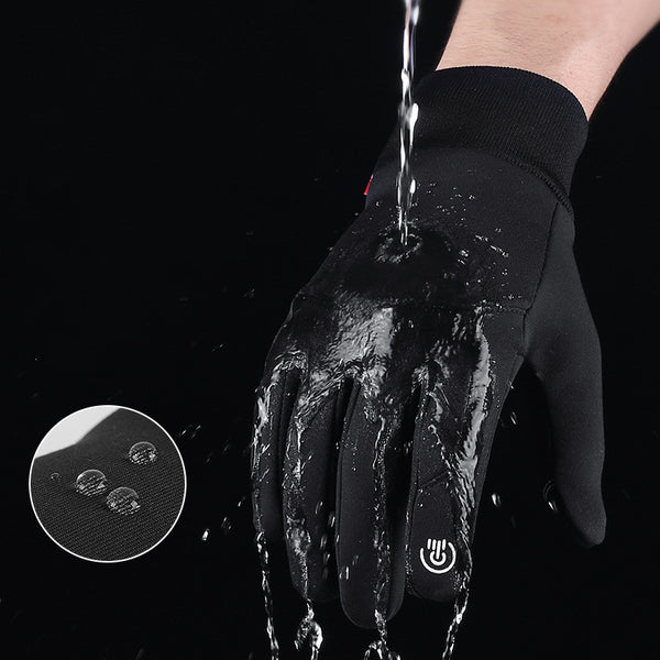 Men's Sports Touch Screen Windproof Warm Gloves