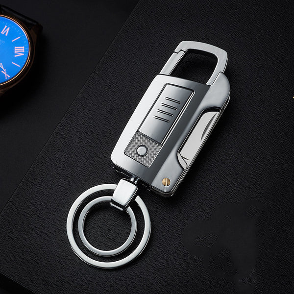 HT2101 Multi-function Key Chain Cigarette Lighter USB Charging Lighter