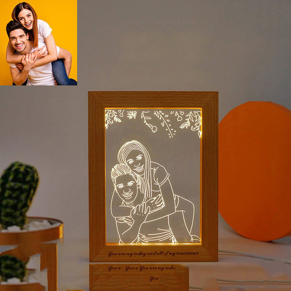 Acrylic Lamp, Photo Frame Night Light