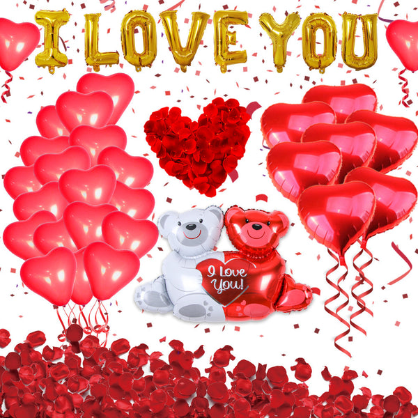 12 Inch Love Printed Balloon 18 Inch Love Hug Bear