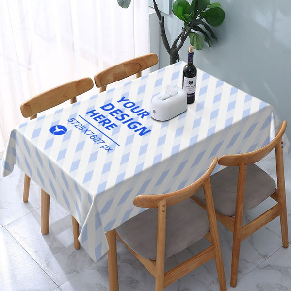 54x72in Square Grease Resistant Decorative Long Tablecloth