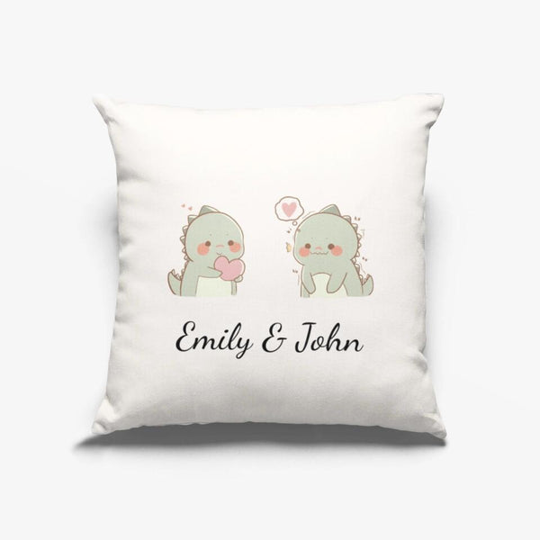 Custom Name Cute Dinosaur Pillowcase