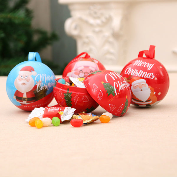 Christmas ball candy jar