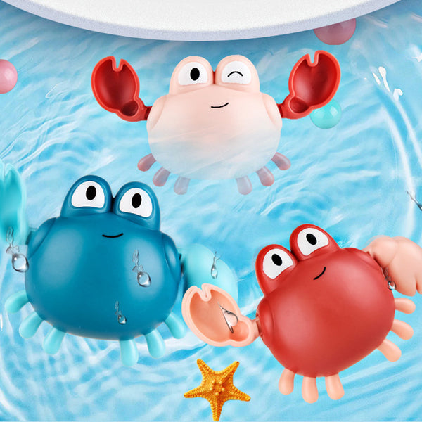 Newest Cartoon Animal Crab Classic Baby Water Toys Infant Turtle Wound-up Chain Clockwork Baby Swimming Bath Toy