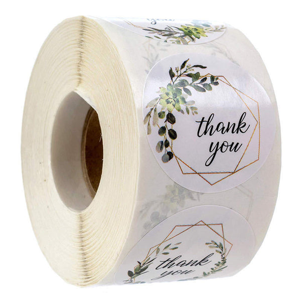 1 Inch Thank You Stickers Sticker Labels 500 Pcs In A Roll