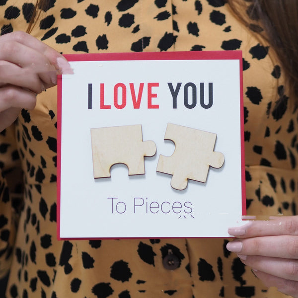 Love You Fragments Valentine's Day Card