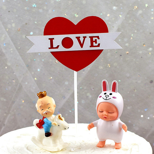 Tanabata, Valentine's Day Cake Decoration Double Decker One Arrow Through The Heart