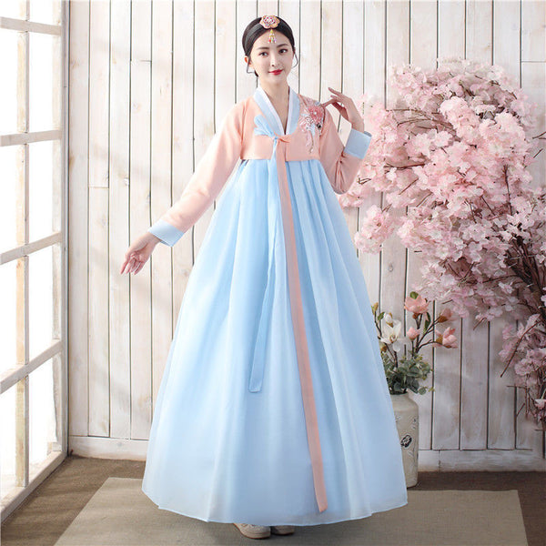 Retro Fashion Hanbok Korean  Ethnic Costumes Stage Dance Costumes