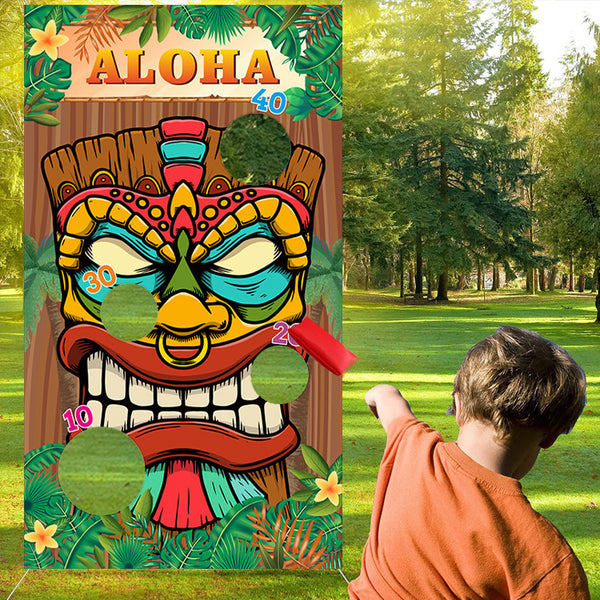 Hawaii Summer Theme Throwing Game Banner