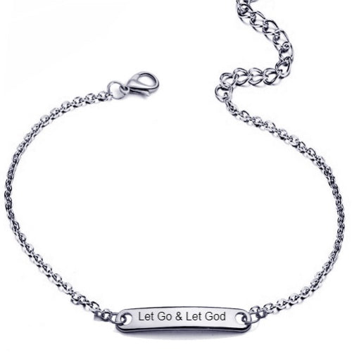 Let Go & Let God Steel Bracelet