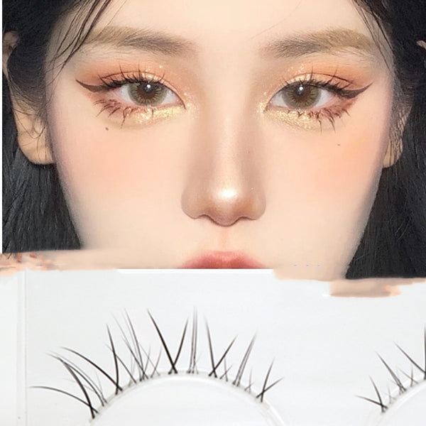 Natural Cross Nude Makeup Half-cut Eyes Air-sharpened False Eyelashes For Women