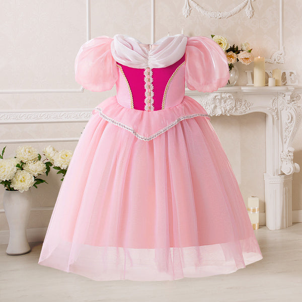 Clothing Cosplay Mesh Cover Puff Sleeve Princess Ailuo Dress