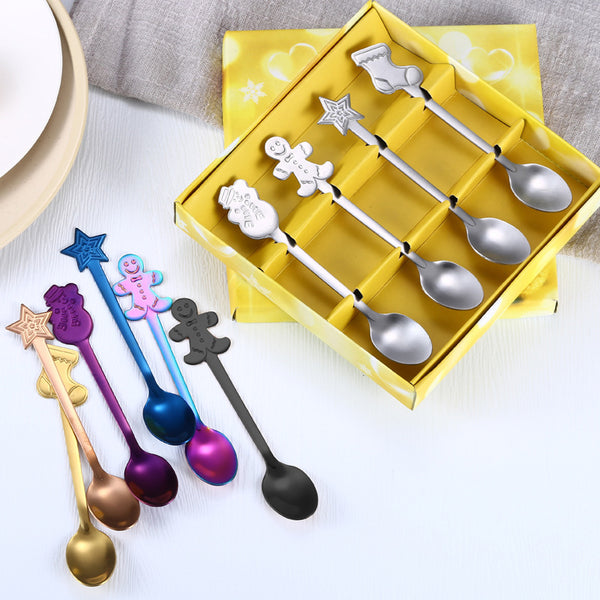 Cartoon spoon Christmas spoon gift cutlery set